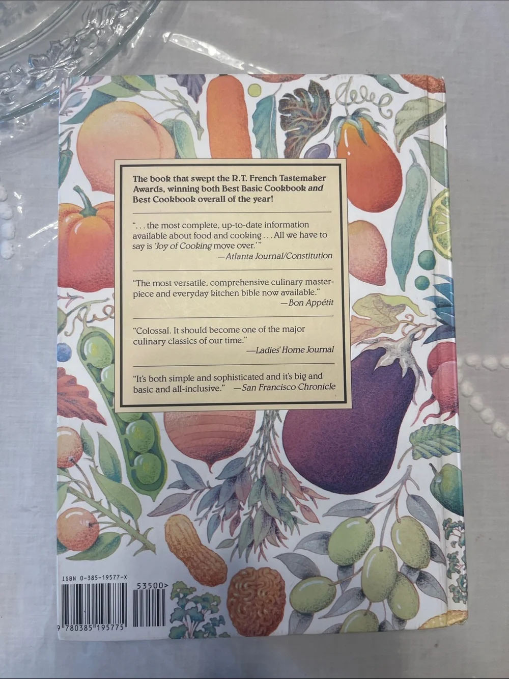 The New Cookbook by Jean Anderson & Elaine Hanna - White Illustrated Cover